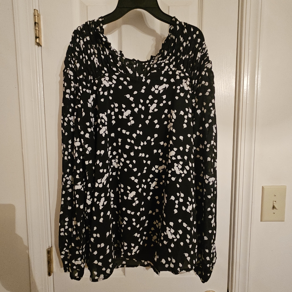 Black and White Women's Blouse